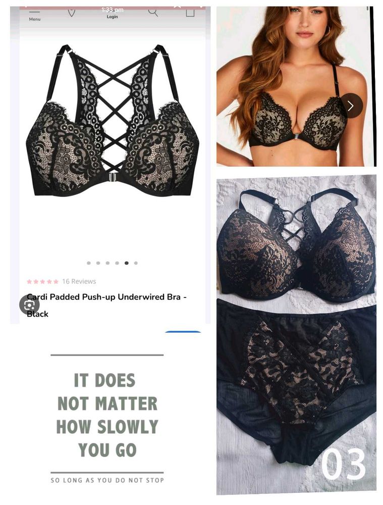 Lace Push-Up Underwire Bra