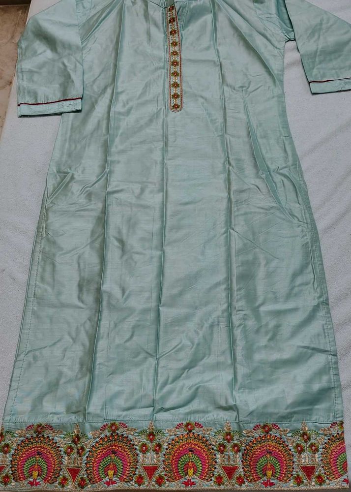 New Silk Kurti With Lining