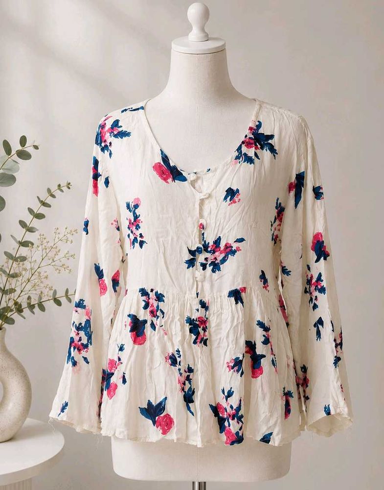 🎀150rs SALE🎀Floral Print Peplum top