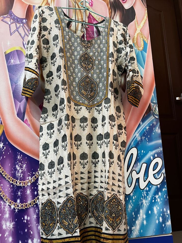 Stylish Printed Cotton Kurta
