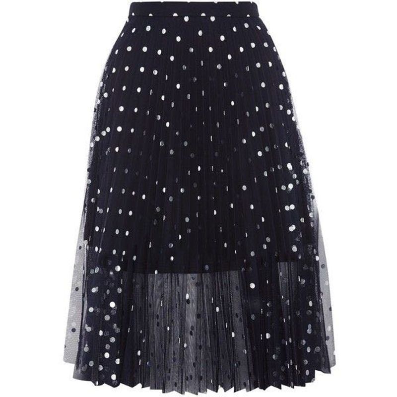 Mesh Polka Dot Skirt