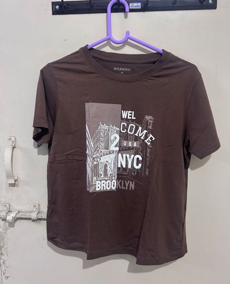 Studiofit Brown Brooklyn NYC Women Tee