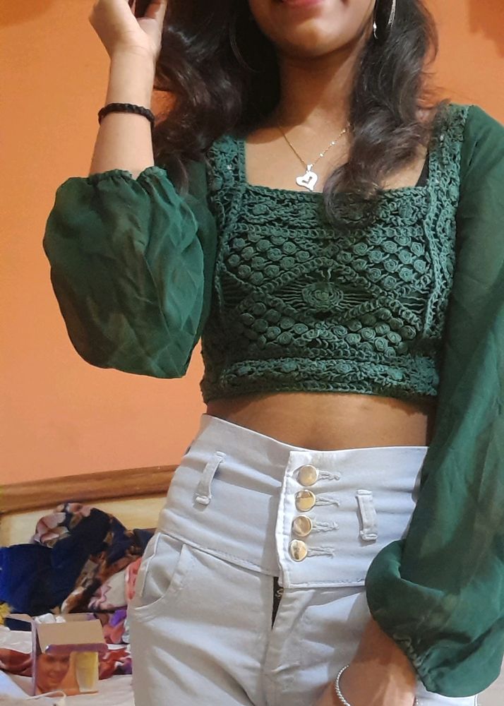 Trendy Fashionable Crop Top