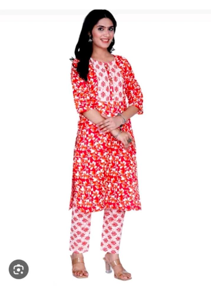 Floral Print Kurta Set