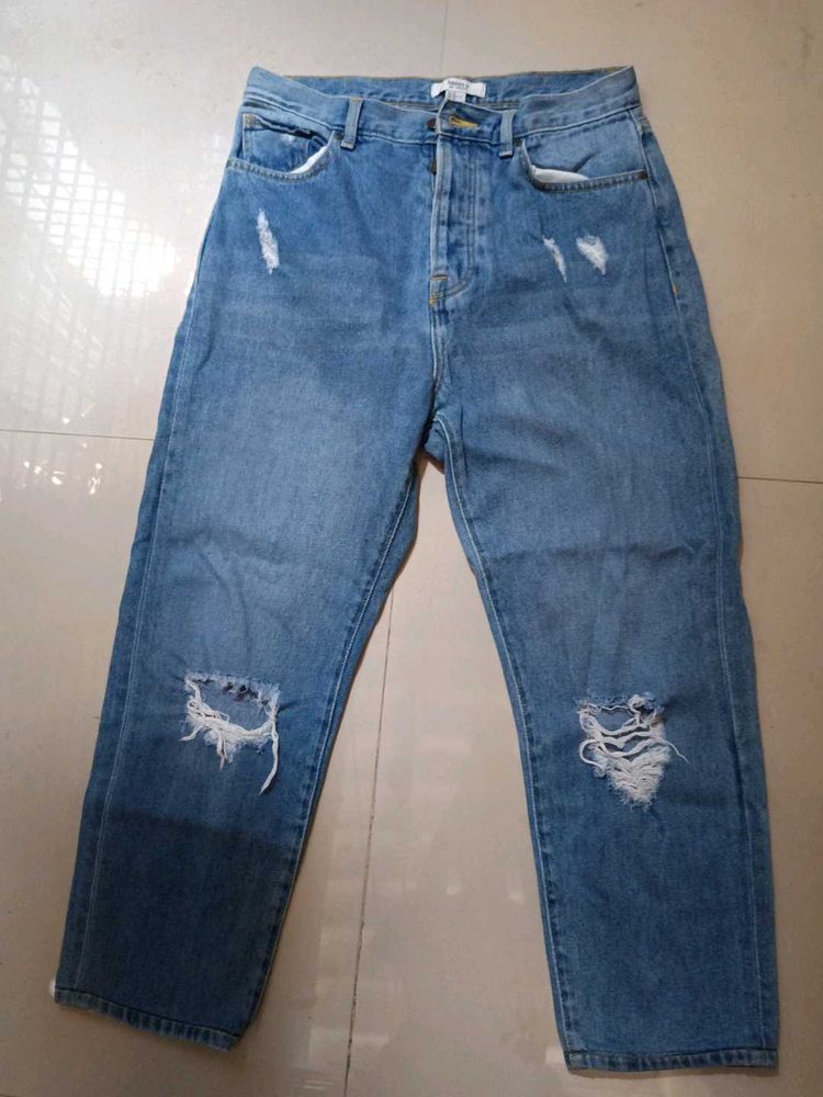 Distressed Blue Denim Jeans💙🪻