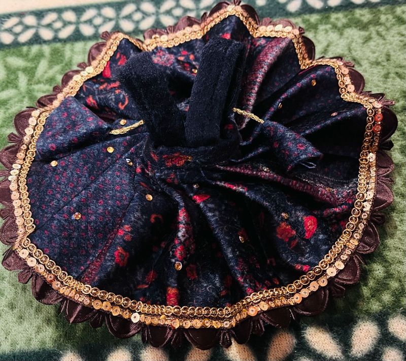 Laddu Gopal Fancy Velvet Dress Size 4,5,6
