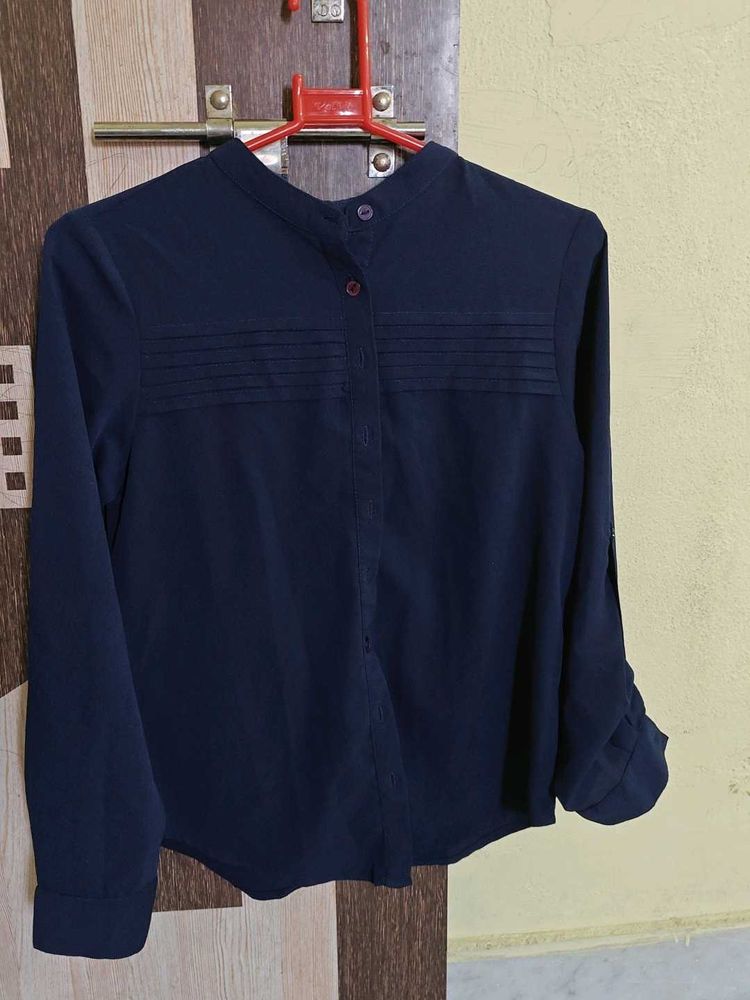 Elegant Navy Blue Top