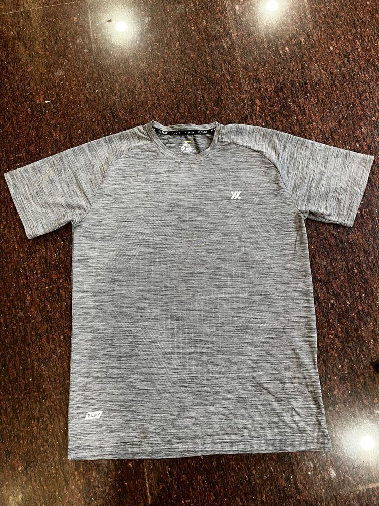 Men's Grey Marl Performance T-Shirt