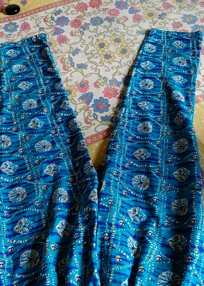 Blue Printed Palazzos