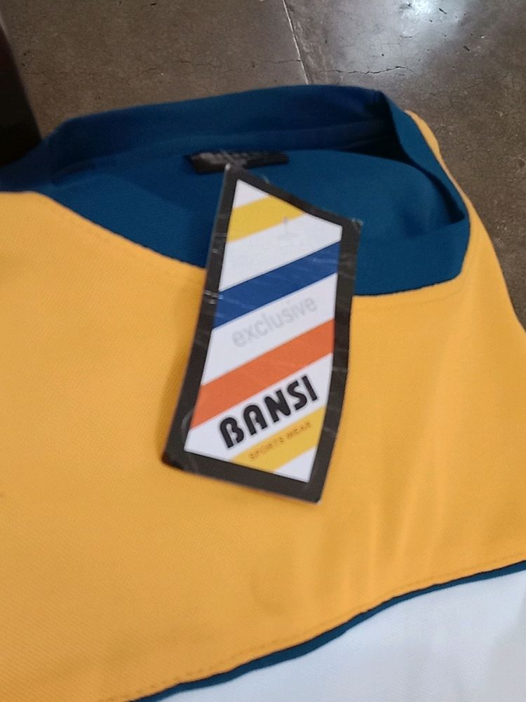 Yellow Blue Sports Wear