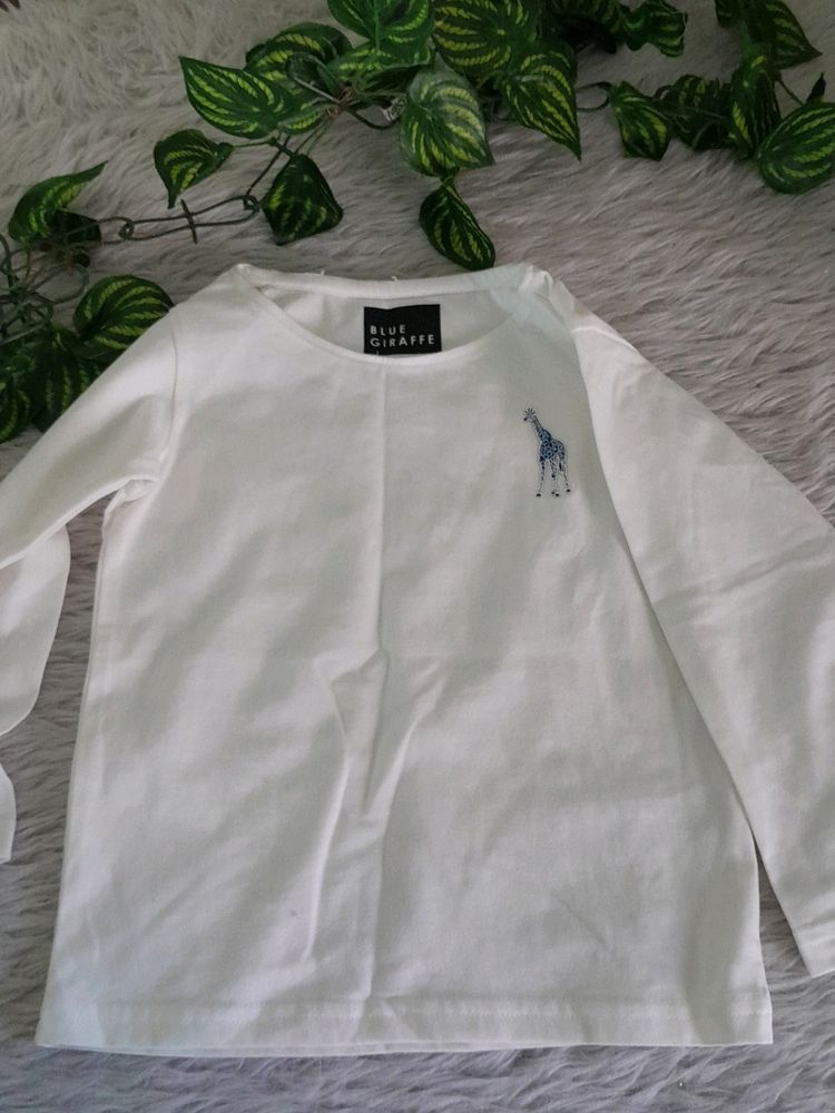 Off-White Printed T-Shirt (Girl's)