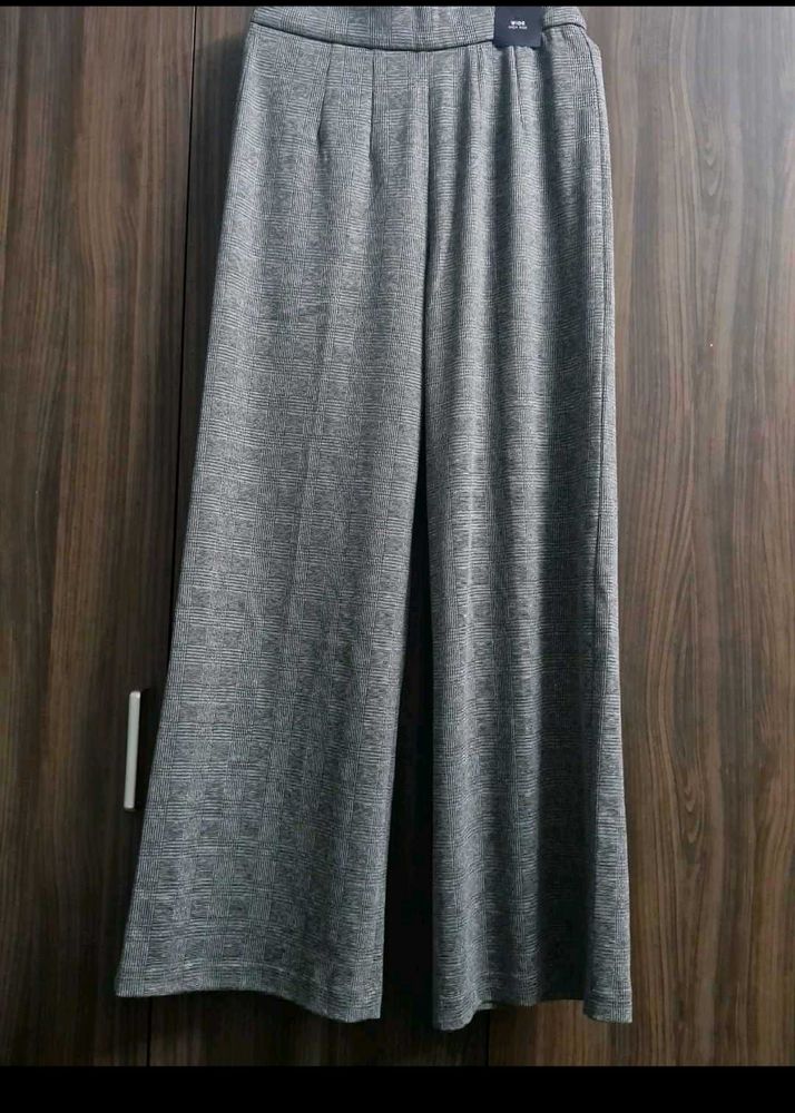 Grey Wide Leg Pants