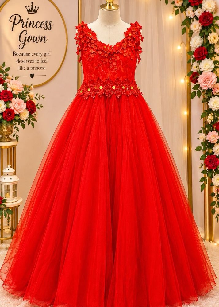 Stunning Red Princess Gown❤️💋❣️