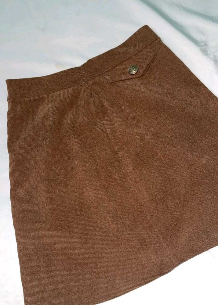 Brown Corduroy skirt