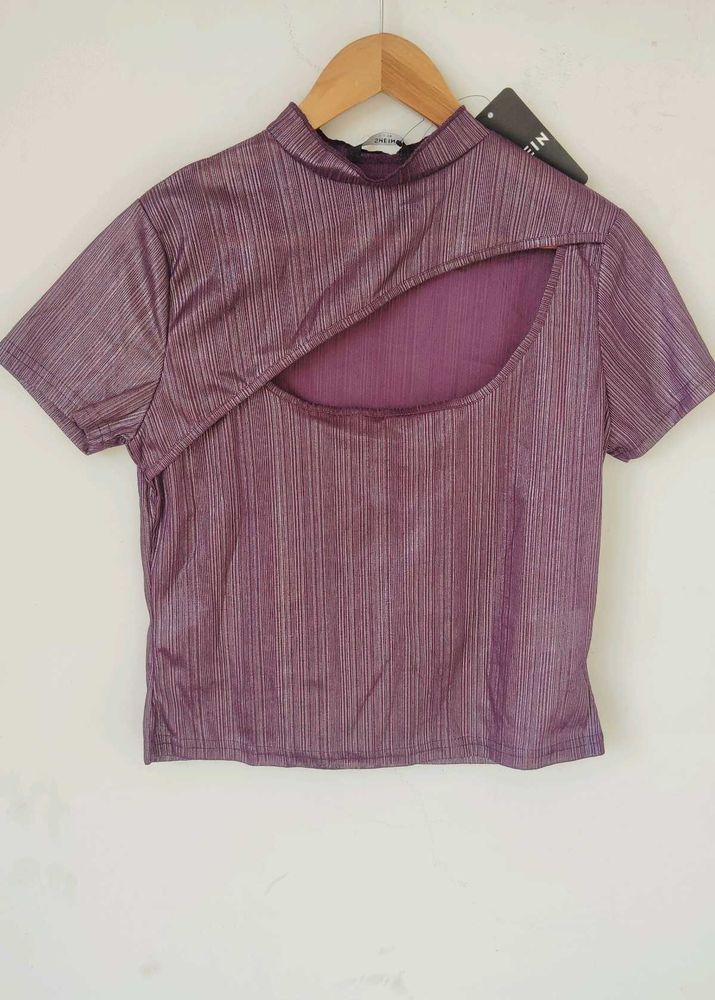 Purple Cutout Crop Top 💜