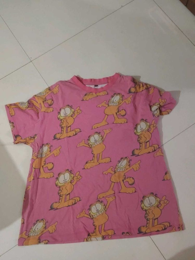 Pink Garfield T-Shirt