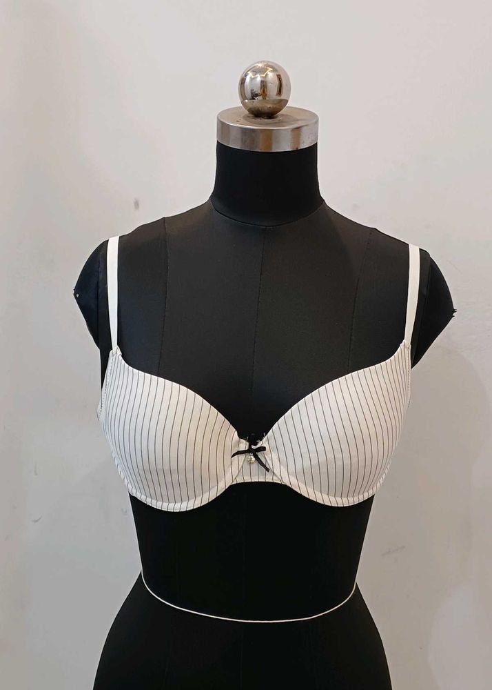 Striped Bra with Bow Detail 36 to 38c