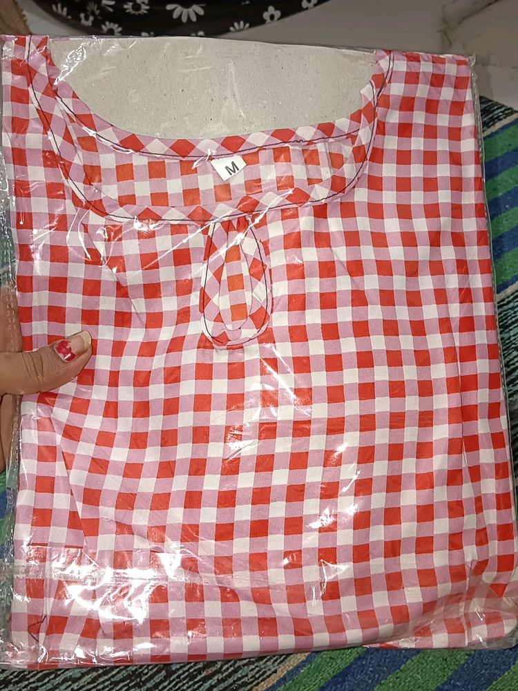Frantslit Kurti Women Girls 2piece combo