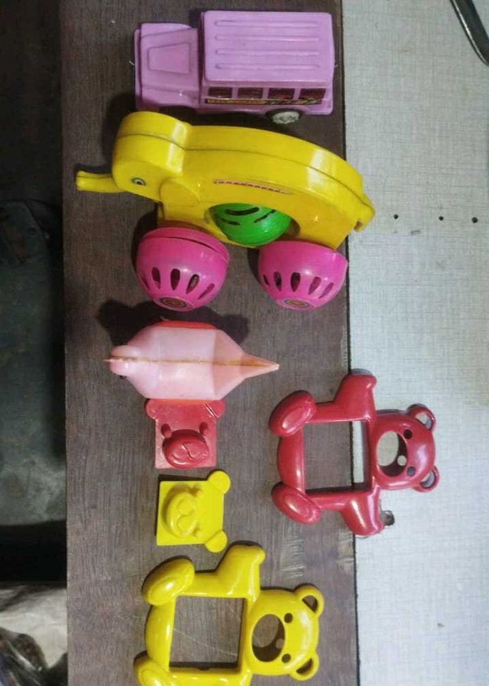 Vintage Toy Vehicles Set