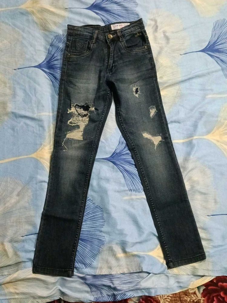 Distressed Denim Jeans