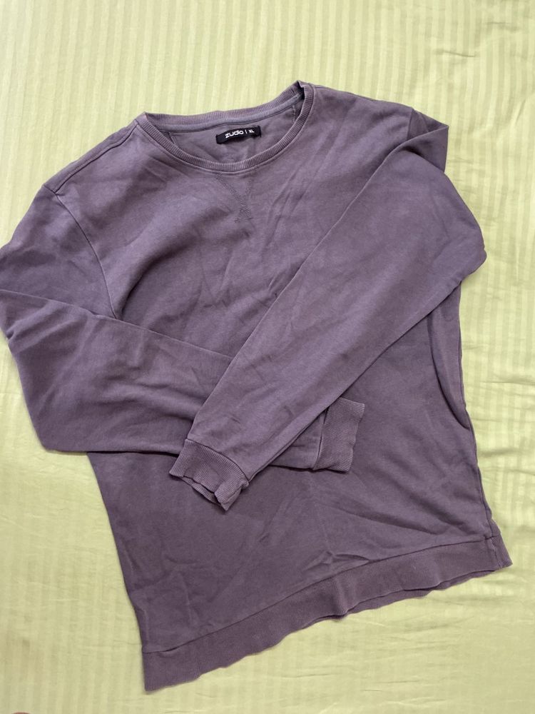 Purple Long Sleeve Sweatshirt