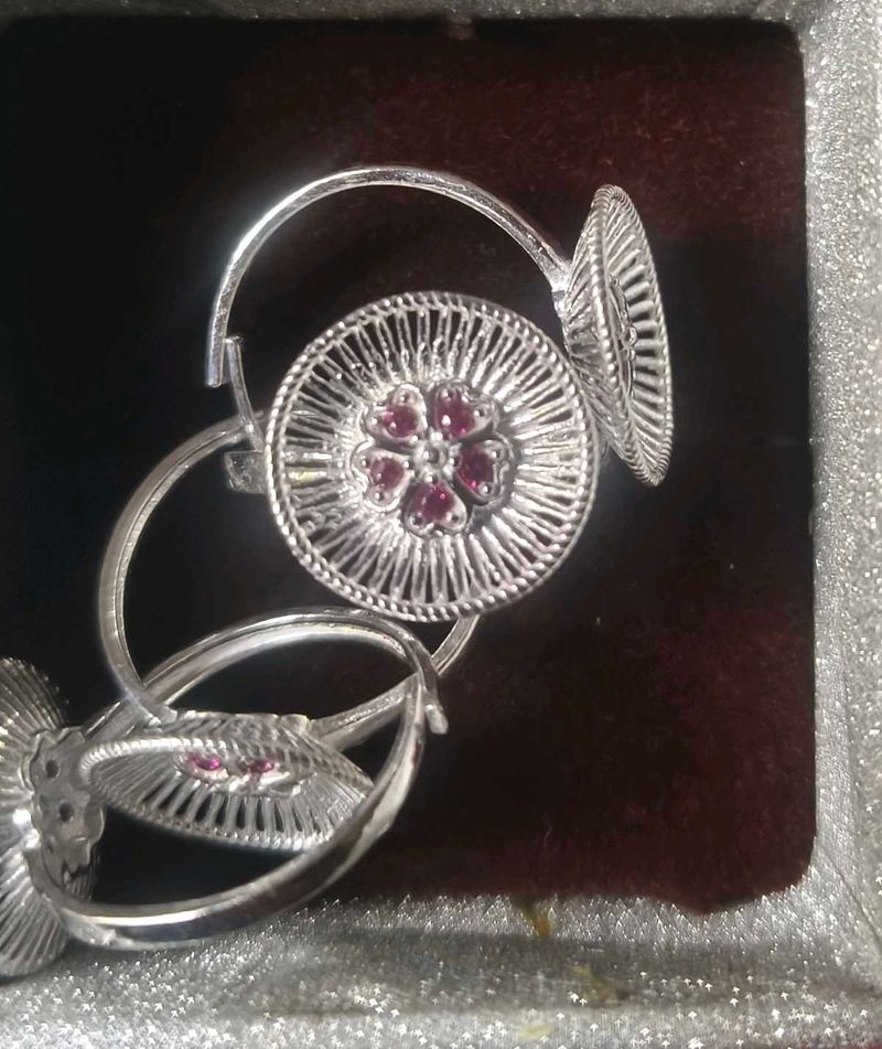 pure silver toe rings