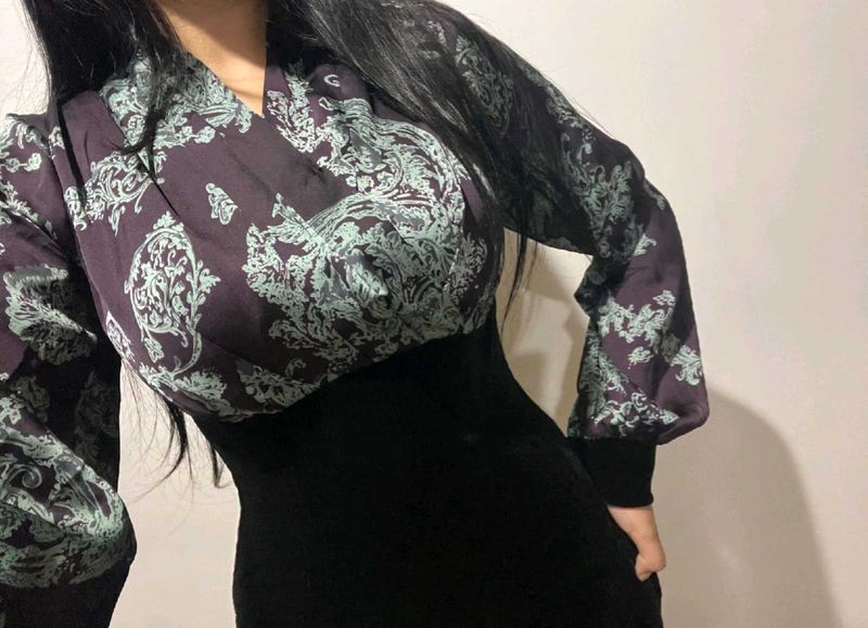 Elegant Patterned Dress