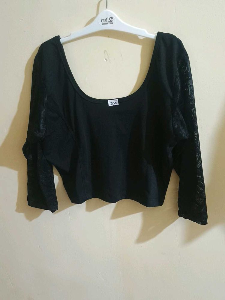 Elegant Black Long Sleeve Top
