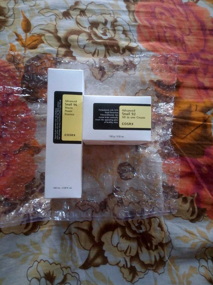 Cosrx Snail Mucin &amp; All In One Cream Combo