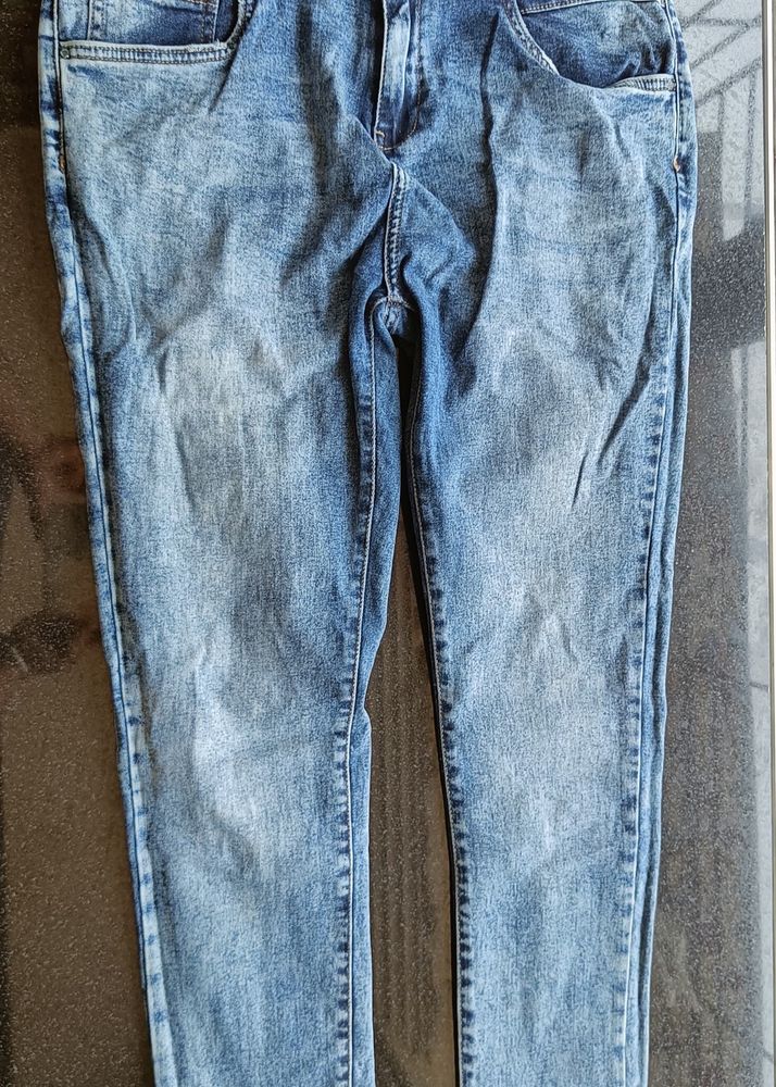 Max 34 Size Blue High Waist Jeans.