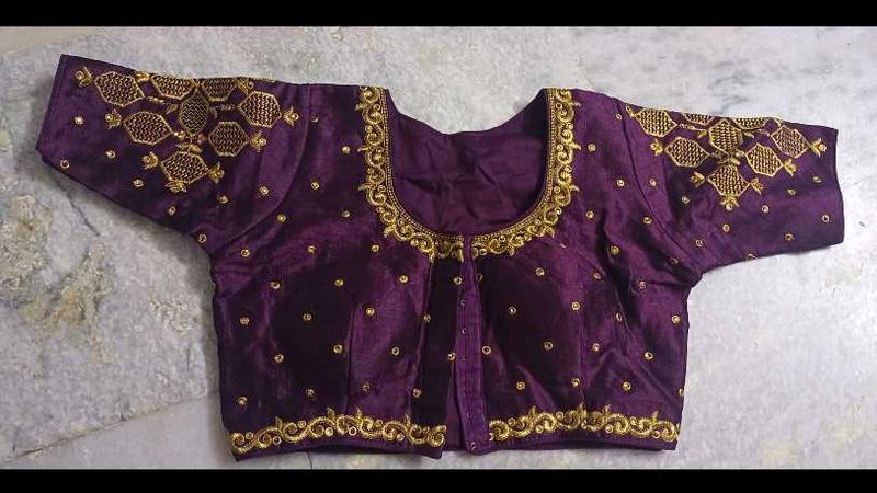 A Purple Readymade Blouse