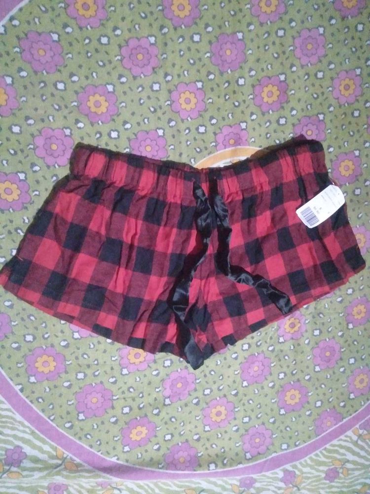 Cozy Plaid Pajama Shorts