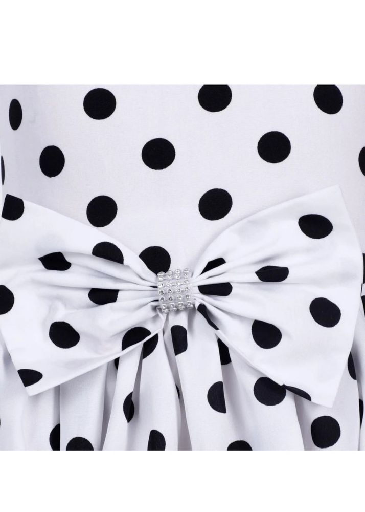 Polka Dot Dress Material with Bow