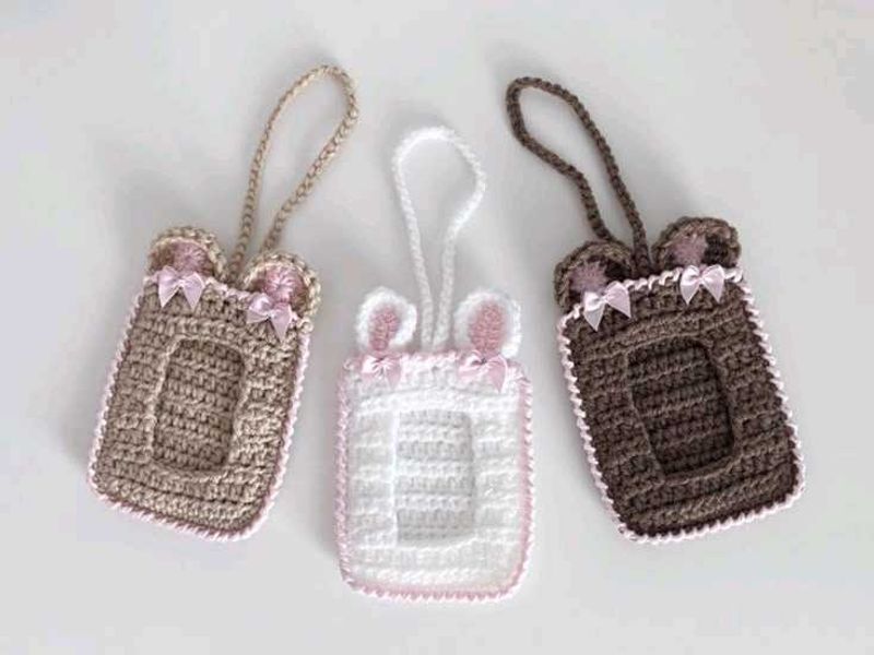 Crochet Bear Pouches