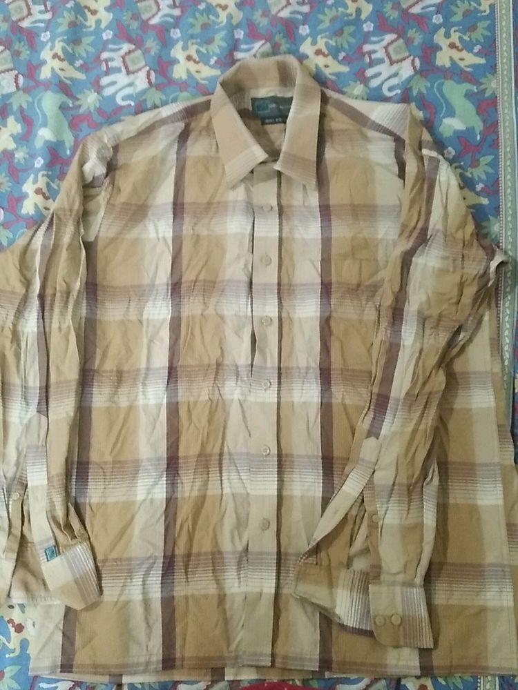 Checkered Formal Shirt [Brown Tone]