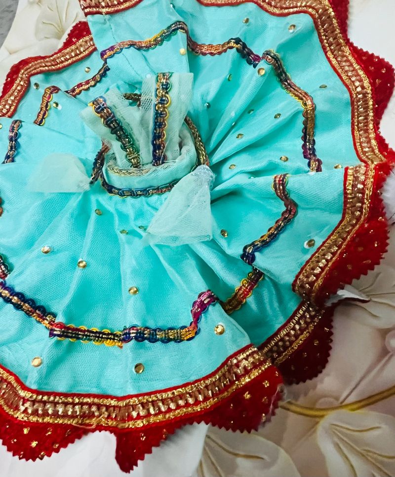 Laddu Gopal Fancy Dress Fabric Net