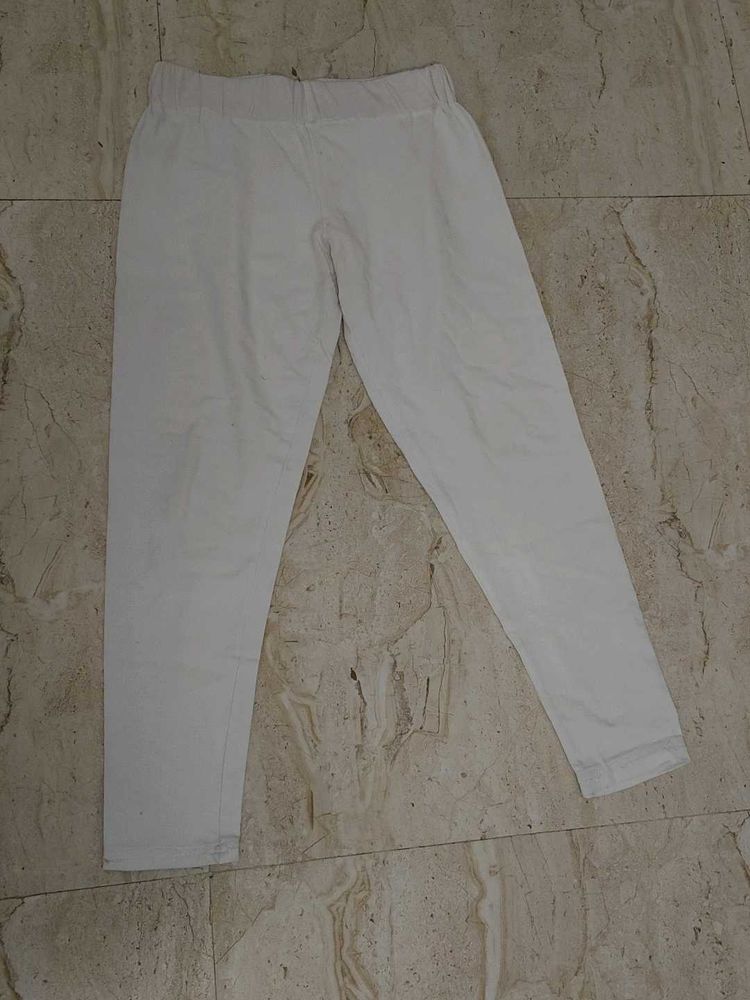 White Cotton Leggings/Salwar