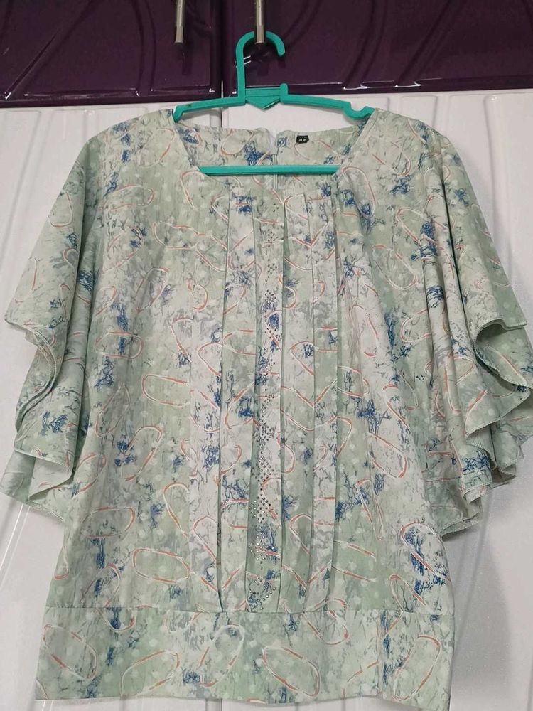 Light Green Printed Kurta