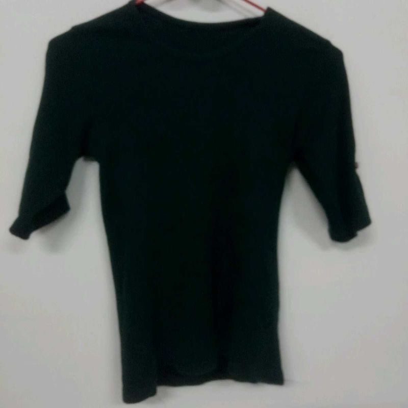 Dark Green 3/4 Sleeve Top