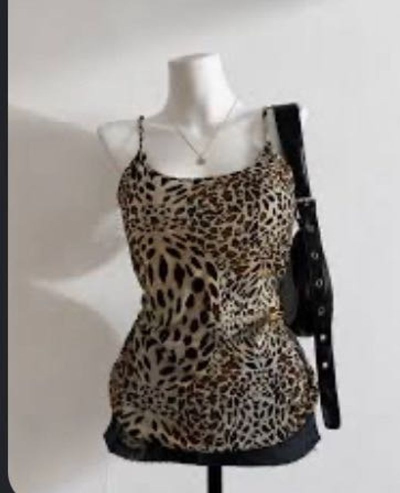 Leopard Print Camisole Top