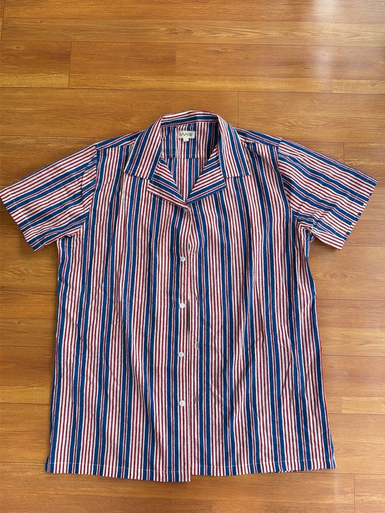 Striped Button-Up Shirt