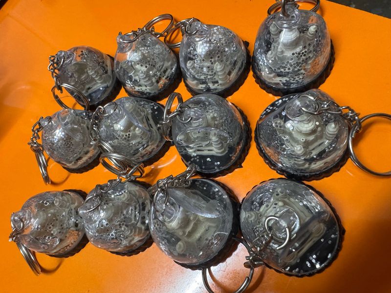 Unique Tajmahal Shell Keychains (Set of 12)