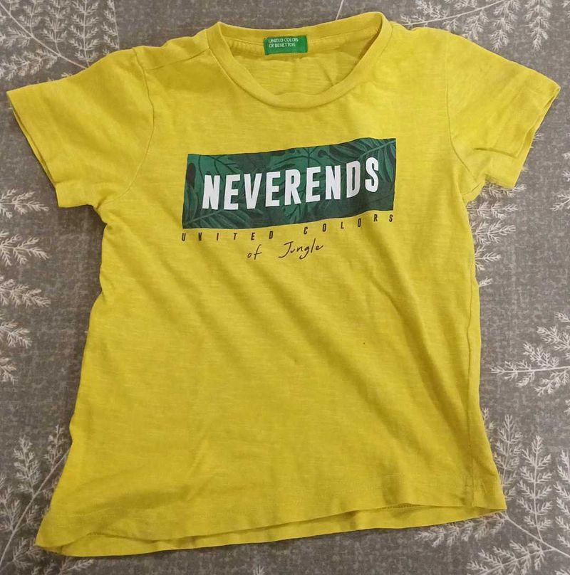 UCB Boys Yellow Tee