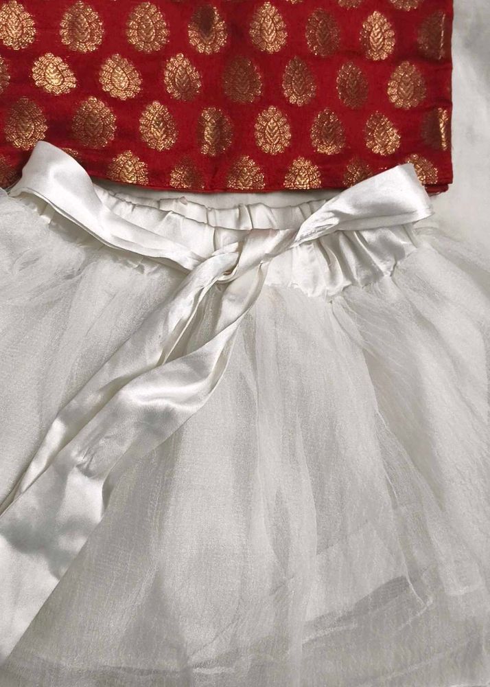 Christmas Top Skirt For Baby Girl