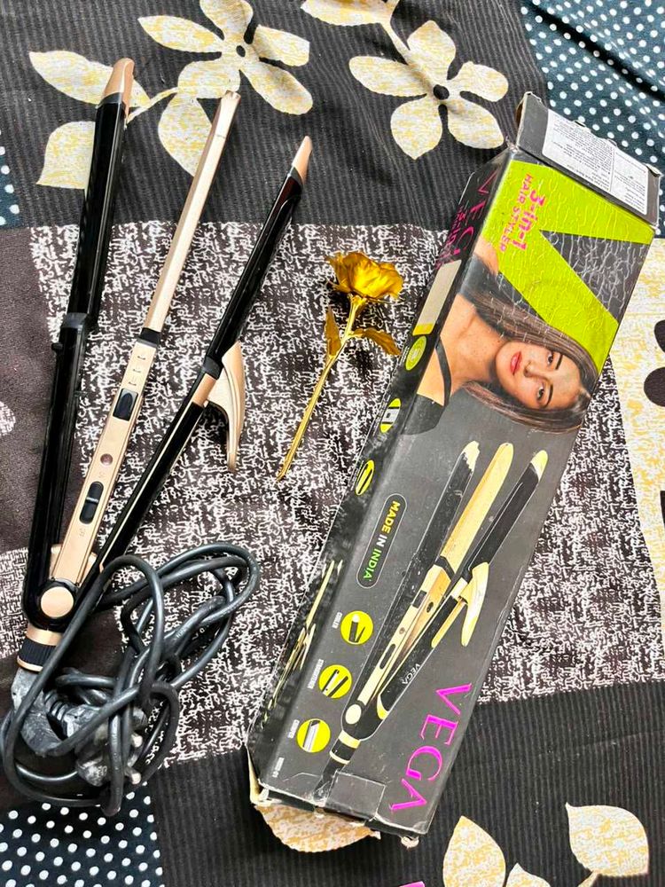 VEGA 3-in-1 Hair Styler With Setting Sprey