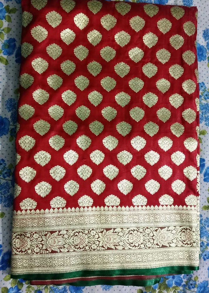 Red Banarasi Silk Saree