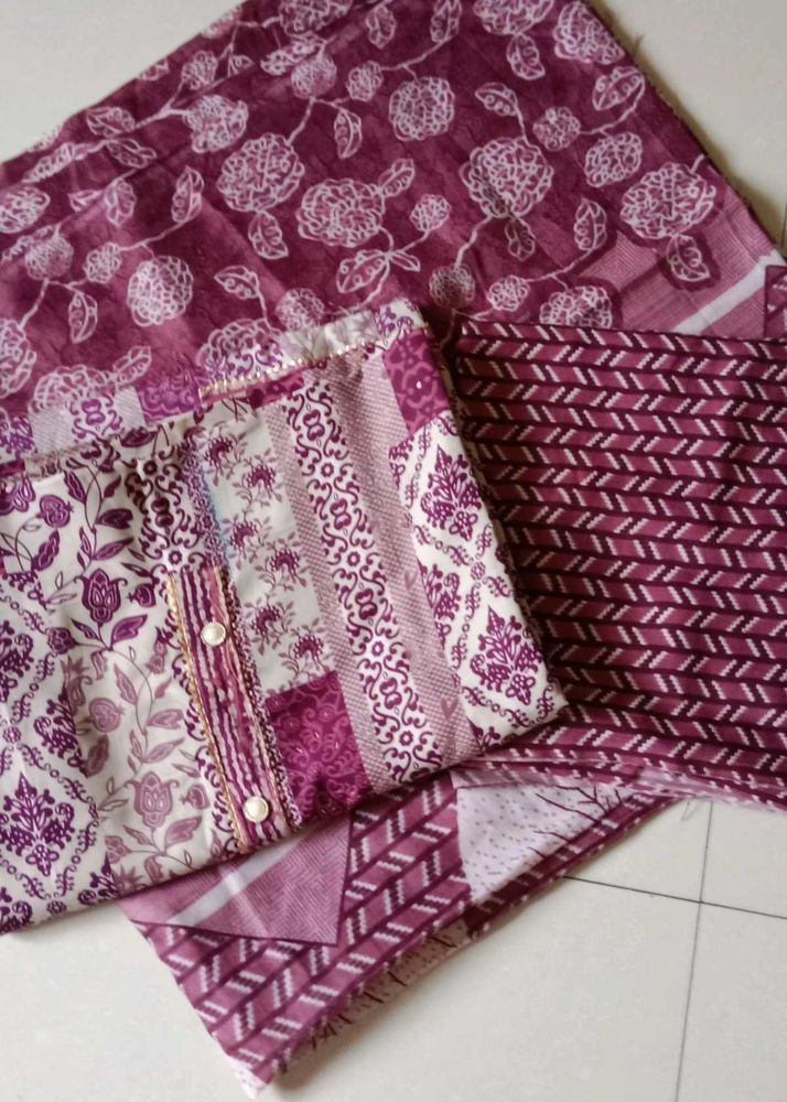 Floral Salwar Suit Material