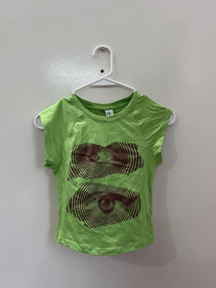 Vibrant Green Graphic Tee