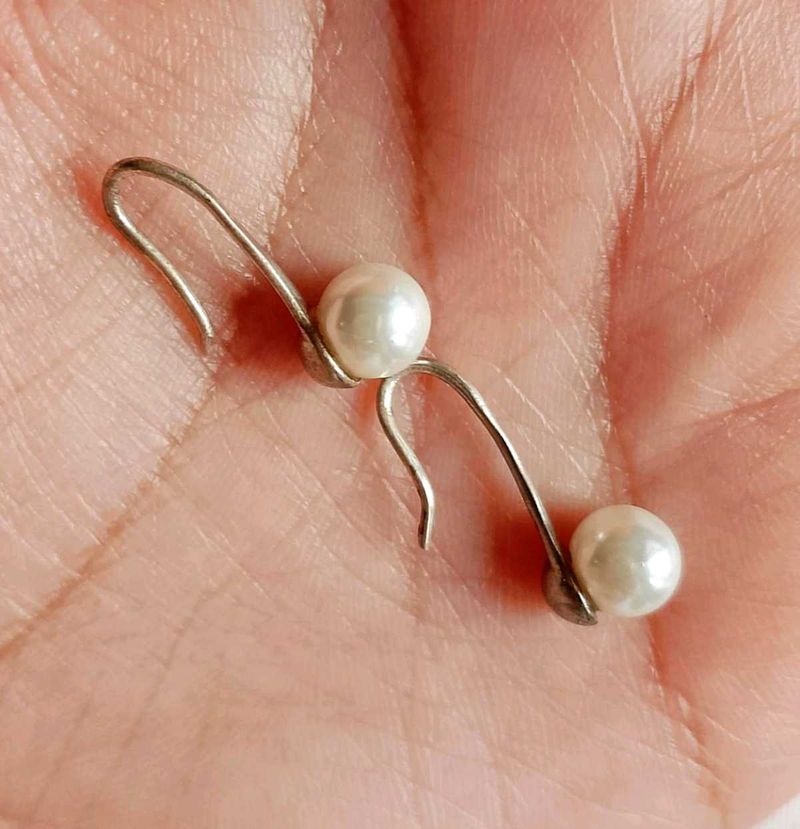 925 sterling silver Pearl Drop Earrings