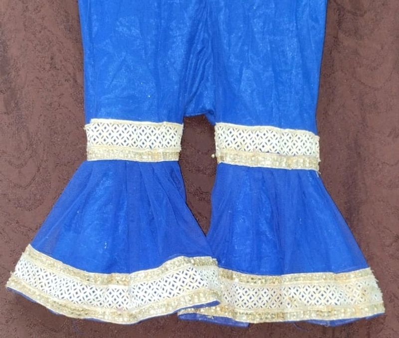 Baby girl Donate Royal Blue Flared Sharara Pants